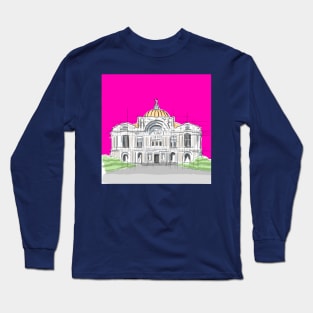 beaux arts in mexico architecture building Long Sleeve T-Shirt